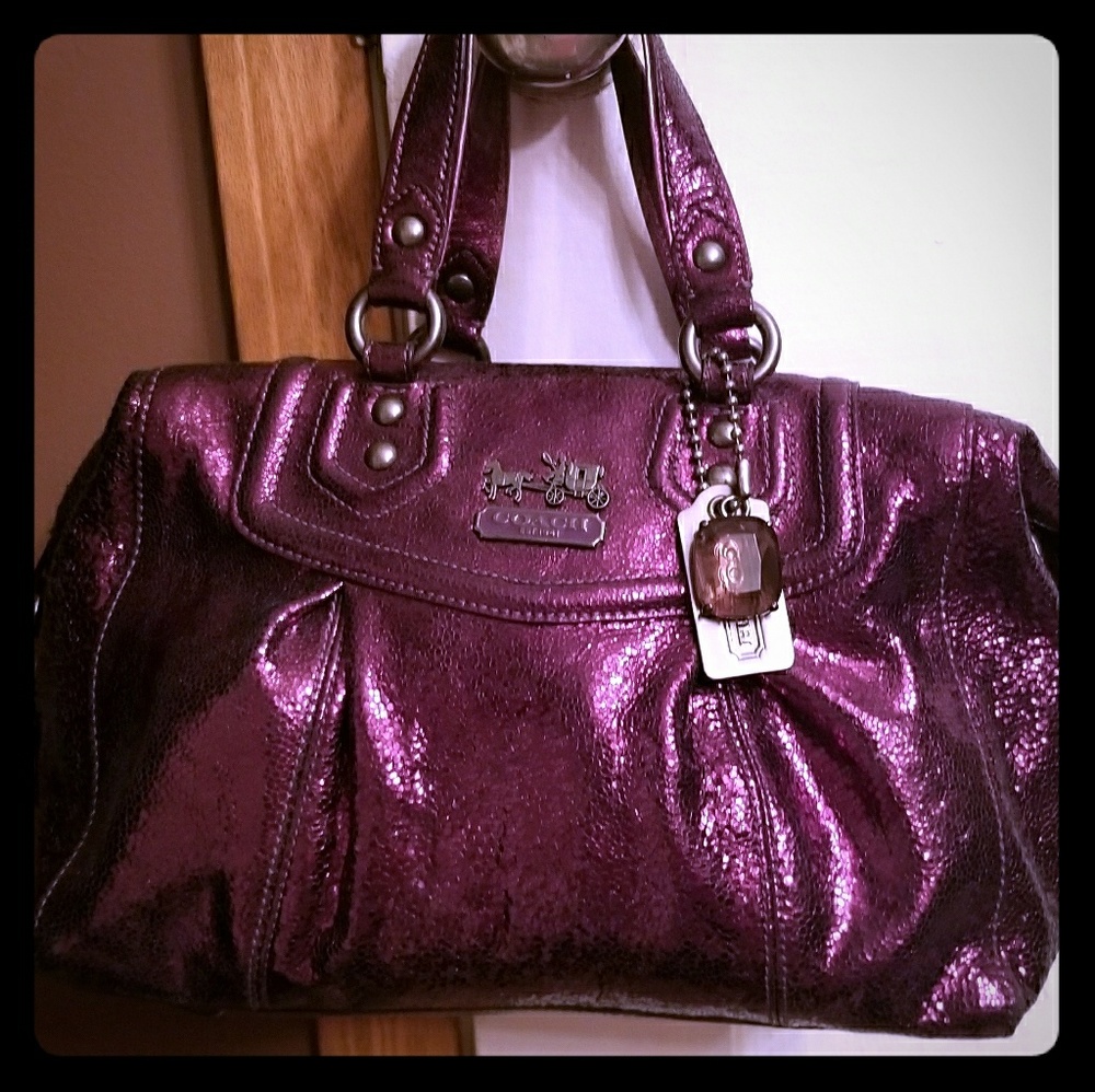 🌷🌴Beautiful purple sequin coach bag❤ RARE!!🌴🌷